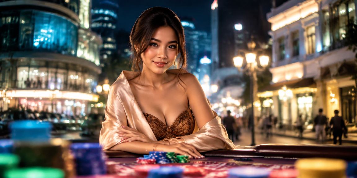 Ilustrasi hiburan casino modern di superkaya88